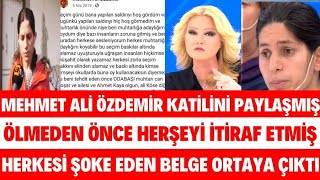 MÜGE ANLI MEHMET ALİ ÖZDEMİRİN ÖLMEDEN ÖNCE KATİLİNİ PAYLAŞTI HERKESİ ŞOKE EDEN MESAJLAR SEDA SAYAN [upl. by Rodolfo]