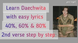 Learn how to rap AGUST D quotDAECHWITAquot 2nd verse with EASY LYRICS PART 2 50 SLOWMO TUTORIAL [upl. by Atekin865]