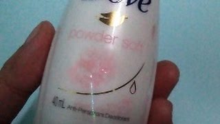 FAST REVIEW Dove Powder Soft Whitening AntiPerspirant amp Deodorant [upl. by Tertius]