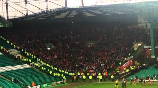 Aberdeen Fans Full Time Parkhead  Stand Free [upl. by Bambie684]