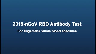 SOP of Wondfo Finecare™ 2019nCoV RBD Antibody Test [upl. by Yousuf475]