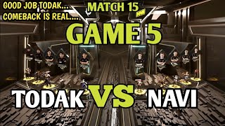 TODAK VS NAVI  M3 PLAYOFF MATCH 15 GAME 5  MLBB WORLD CHAMPIONSHIP 2021 [upl. by Hale594]