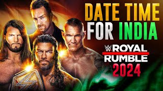 WWE Royal Rumble 2024 DATE And TIME In India 🇮🇳  Kab or Kaha dekhe Match Card  Royal Rumble 2024 [upl. by Aennyl]