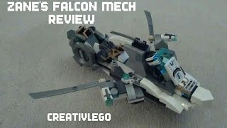 Lego Ninjago Titan Mech Alternate Build  Zanes Falcon MechJet Review [upl. by Zaremski590]