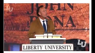 Vote John Bona Speaks at Liberty University [upl. by Atnohsal]