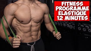 12min programme fitness complet avec élastique [upl. by Neelhtakyram600]