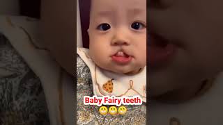 Baby showing fairy teeth for eating 😋 🤤 Che Che study hard next time 😄😄 [upl. by Toms994]