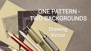 Zentangle patterns No 28 Xircus tangle draw [upl. by Schnur]