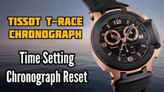 Tissot TRace Chronograph Watch Time Setting and Chronograph Reset  SolimBD [upl. by Resiak449]