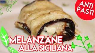 INVOLTINO di melanzane alla siciliana ricetta leggeraricetteflash Ep117 [upl. by Nelehyram537]