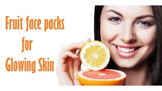 12 Types of Homemade Facial Fruit Packs for All Skin Types  By indus womenchannel [upl. by Occer27]