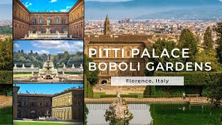 Pitti Palace and Boboli Gardens Florence Italy 🇮🇹  4K walking tour [upl. by Gnauq]