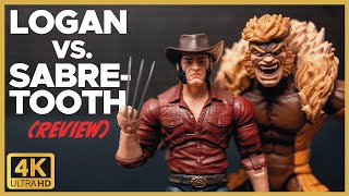 LOGAN vs SABRETOOTH  Marvel Legends XMen Wolverine 50th Anniversary 2 Pack Review [upl. by Aciram]