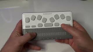 BrailleSense 6 Mini Nouveautés Dictée Vocale Et ChatGPT Un Bloc Notes Braille intelligent avec IA [upl. by Kelsy820]