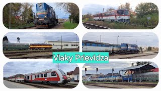 Vlaky Prievidza  Trains Prievidza [upl. by Adekan]