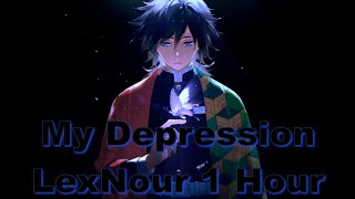 LexNour  My Depression  Nightcore Lyrics  1 Hour [upl. by Pasho954]