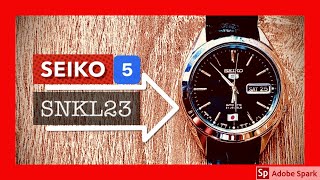 SEIKO 5 SNKL23J1 🥇💎  ESPAÑOL  ✅ RELOJ automático para principiantes [upl. by Cam552]