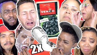 Americans Try DOUBLE SALT Licorice [upl. by Avla302]