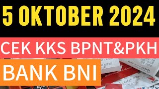 5 OKTOBER CEK KKS BPNTampPKH PAGI INI HARI SABTU [upl. by Euqimod]