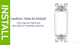 How to wire a 3Way Light Switch  Leviton [upl. by Swift]