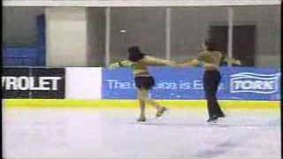 Karen Guenette James Gann 2008 Adult Pairs Skating Champs [upl. by Ahtamat]