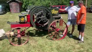 10 HP Lauson Hit and Miss Gas Engine 1911 [upl. by Ronna166]