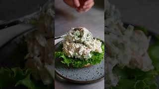 The most creamy bagel with chicken salad [upl. by Sirrap]