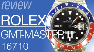 ロレックス GMTマスター2 16710 ペプシカラー 実機レビュー【5分でわかるROLEX】 [upl. by Bathsheba]