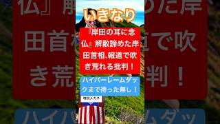 いきなり解散諦めた岸田首相❗️shorts岸田首相ハイパーレームダック裏金議員自民党政治と金内閣支持率過去最低世襲議員自民党崩壊孤独のyoutuber [upl. by Liv]