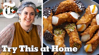 Make Perfect Cannoli With Claire Saffitz  Try This at Home  NYT Cooking [upl. by Nayra808]