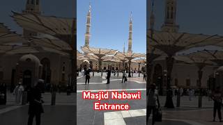 Masjid Nabawi main Entrance madinahmunawwarah masjidnabawi mainentrance shorts umrah2024 [upl. by Lark]