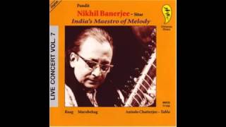 Pandit Nikhil Banerjee  Raag Marubehag 1980 [upl. by Shandie225]