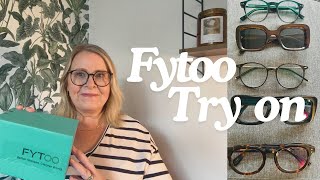 Fytoo Affordable Prescription Glasses Haul and Try On Over 50 Lifestyle [upl. by Ynafit247]