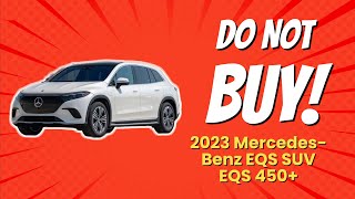 2023 MercedesBenz EQS SUV EQS 450  8 Reasons NOT to Buy 🚫💰 [upl. by Lednic612]