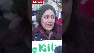 Nurse breaks down in tears on picket line describing NHS pressure shorts [upl. by Doehne]