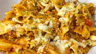 Keema Pasta Recipe  Spicy Red Sauce Chicken Pasta  Easy Red Sauce Pasta Recipe [upl. by Innes]