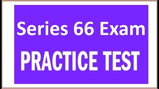 Series 66 Exam Prep  Practice Test Hit pause answer hit play [upl. by Allin523]