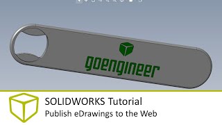 SOLIDWORKS Tutorial  Publish eDrawings to the Web [upl. by Hesketh]