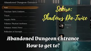 Sekiro How to get to Abandoned Dungeon Entrance [upl. by Eibber639]