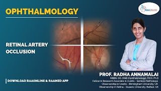 Ophthalmology  Retinal artery occlusion  Raaonline [upl. by Anatolio]