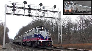 NJ Transit and MetroNorth Trains on the MainBergen County Line [upl. by Aleakam197]