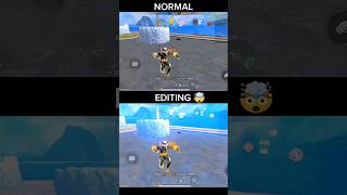 Normal aur Editing 🤯 FREE FIRE EDIT shorts [upl. by Encratia]