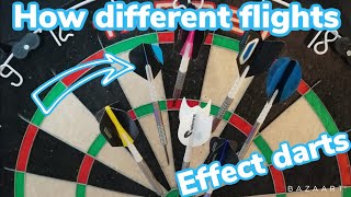 How changing flights effects the darts [upl. by Kester371]