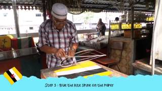 How to make brunei kite [upl. by Sicnarf]