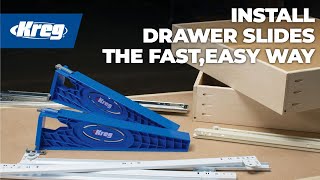 How To Install Drawer Slides The Fast Easy Way [upl. by Adnwahsal]