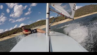 🌊 Laser Standard Sailing Pantano San Juan San Martín de Valdeiglesias  GoPro [upl. by Eelymmij601]