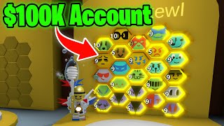 The MOST Expensive Bee Swarm Simulator Account 100000 [upl. by Phina175]