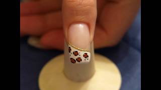 French fingernail design with nail art liner [upl. by Hestia377]