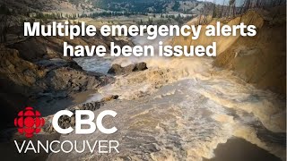 First Nations officials assess damage after Chilcotin River landslide [upl. by Ultun303]