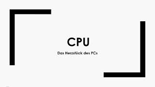 CPU einfach und kurz erklärt [upl. by Rainger]